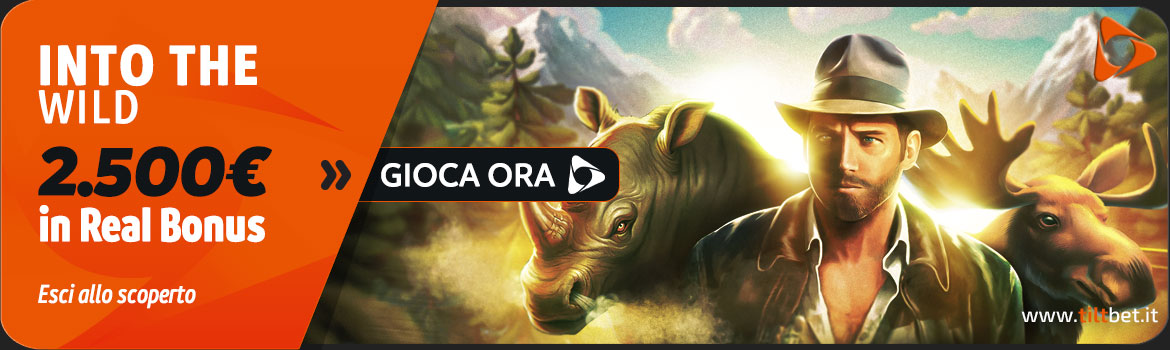 Promozione Casinò Into The Wild 2.500 euro in Real Bonus