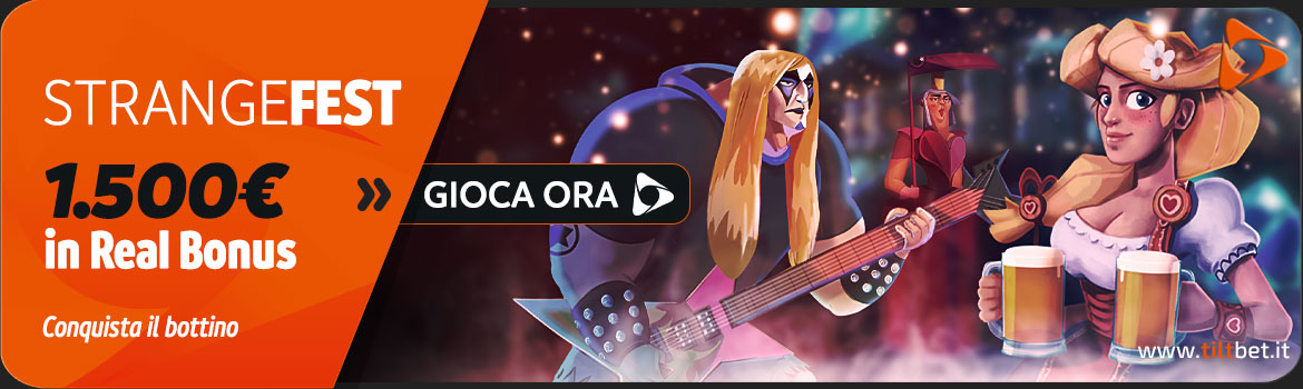 Promozione casinò Strangefest 1.500 euro in Real Bonus