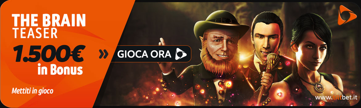 Promozione casinò THE BRAIN TEASER