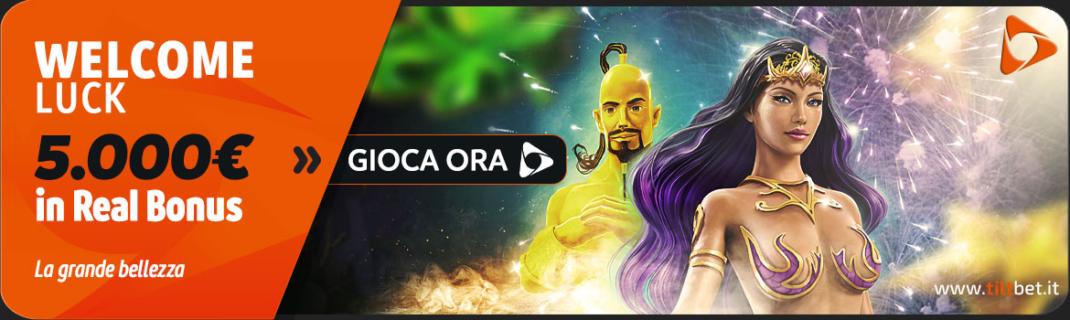 Promozione casinò Welcome Luck 5.000 euro in Real Bonus