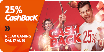 Bonus Casinò 25% del perso al casinò slot